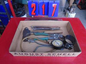 Flat of tools. As shown.