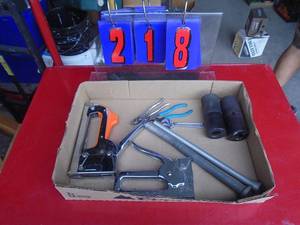 Flat of tools. As shown.