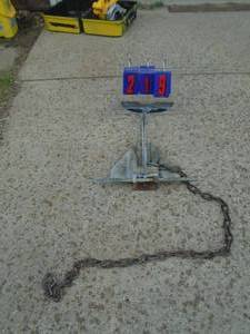 Small river anchor. As shown.