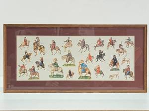Vintage Framed CANTERBURY TALES Character Print