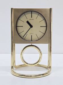 Working Retro Brass SEIKO Desk Clock #1