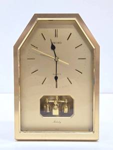 Working Retro Brass SEIKO Desk Clock #2