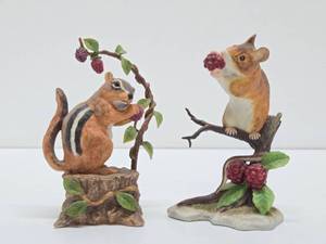 LENOX Chipmunk &amp Field Mouse Figurines