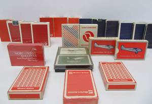 Great Lot of Old Vintage Airline Paying Card Decks wBoxes - Some Sealed