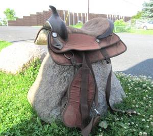Western Leather Horse Saddle