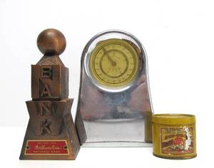 3 Vintage Coin Banks