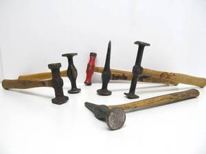 Collection of Vintage Auto Body Automotive etc Hammers