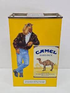 Very Cool Large Vintage 1991 CAMEL Cigarettes Advertising Metal Ashtray
