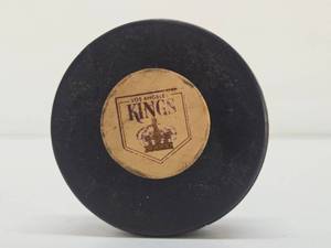 Original Vintage 1960s Team Hockey Puck #7 - Los Angeles Kings