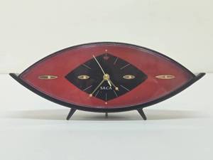 Great Looking Mid Century Atomic SAGA Desk Clock
