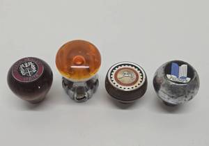 Lot of 4 Orig Old Vintage Shifter Knobs