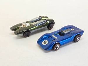 2 Nice Condition Vintage HOT WHEELS Red Lines