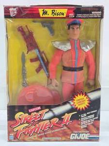 Large Size GI JOE &amp Street Fighter II M. BISON Action Figure
