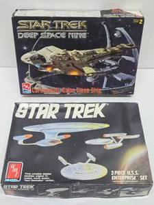 2 New Unbuilt Complete STAR TREK Model Kits