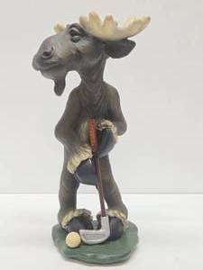 Large Mountain Mooses Statue - Puttin Around