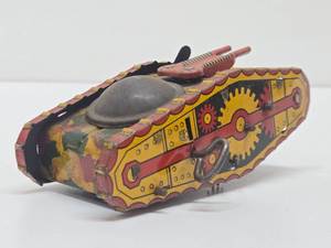 Vintage MARX Tin Litho Army Tank&nbsp