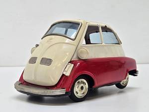 Vintage BMW Isetta Tin Friction Toy - Made in Japan