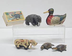 Nice Group of Vintage Tin &amp Wind-Up Toys