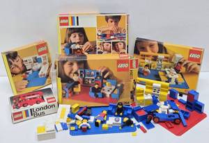 Large Group of Vintage LEGO Set s wOriginal Boxes