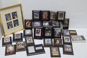 Large Lot of 90s era Sports Card Plaques