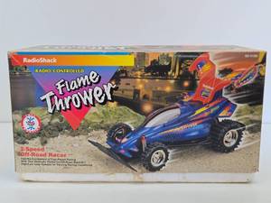 New in Box Retro 90s FLAME THROWER RC Off-Road Race Car