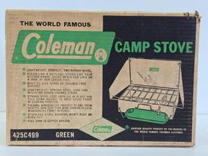 NOS Unopened Vintage COLEMAN Camp Stove - Green