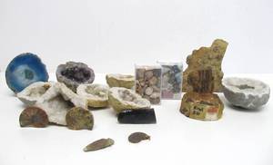 Very Nice Estate Lot of Rocks Geodes Fossils Arrowheads etc