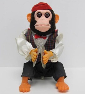 Working Vintage Battery-Op Monkey Toy wCymbals&nbsp