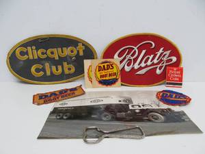 Group including 1950s era Beer etc Delivery Jacket Patches Photo etc