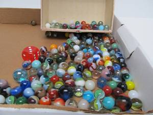 Nice Estate Lot of Old Vintage Glass Marbles #3