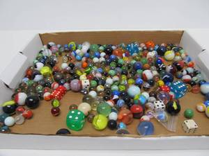 Nice Estate Lot of Old Vintage Glass Marbles #4
