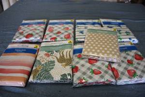 9 Table cloths...