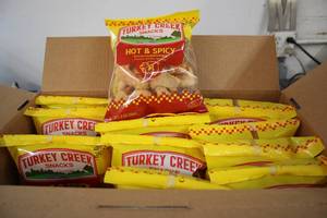 Case of 12 Hot & Spicy Pork Skins E...