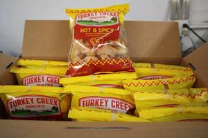 Case of 12 Hot & Spicy Pork Skins E...