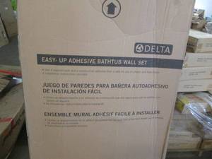 Delta easy up adhesive bathtub wall...
