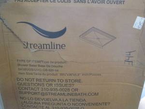 Streamline shower floor...
