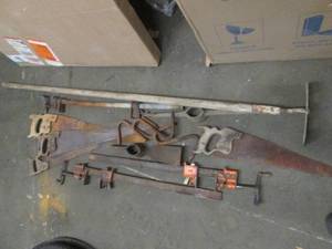 Saws, bar clamps, cement tool and o...