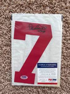 Francisco Liriano Autograph Number 7 Authenticated by PSADNA Authentic Autograph Minnesota Twins