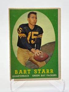 1958 Topps Bart Starr Vintage Football Card Green Bay Packers