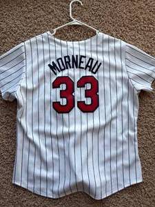 Justin Morneau Minnesota Twins Jersey White Jersey Red Lettering, Great for Twins Games