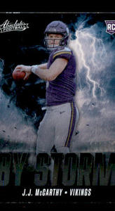 2024 Panini Absolute - By Storm J.J. McCarthy #BS-JMY (RC) Rookie Card