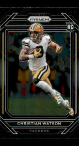 2023 Chronicles Panini Prizm  Black Christian Watson Rookie Card