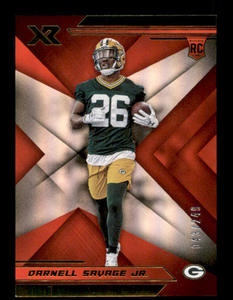 2019 Panini XR - Rookies Darnell Savage Jr. #180 Orange 99 (RC) Rookie Card