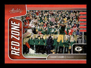 2019 Panini Absolute - Red Zone Davante Adams #8 Spectrum Red 100