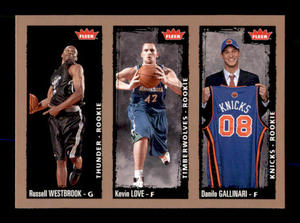 2008 Fleer Kevin Love and Russell Westbrook Rookie Card