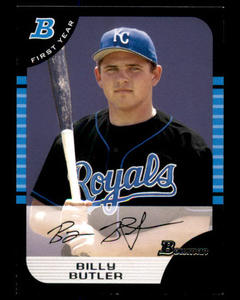 1st Bowman Billy Butler Rookie Card 1st Year Baseball Card