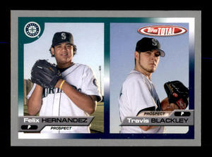 2005 Topps Total - Flix Hernndez, Travis Blackley #706 Rookie Card