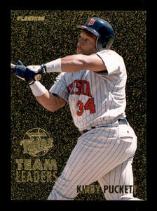 1995 Fleer - Team Leaders Kirby Puckett, Rick Aguilera #9