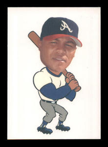 2004 Bazooka Andruw Jones Tattoo Card, Atlanta Braves Legend and Hall of Famer