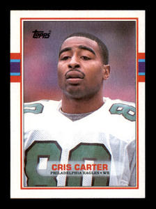 1989 Topps - Cris Carter #121 (RC) Rookie Card Vikings Legend